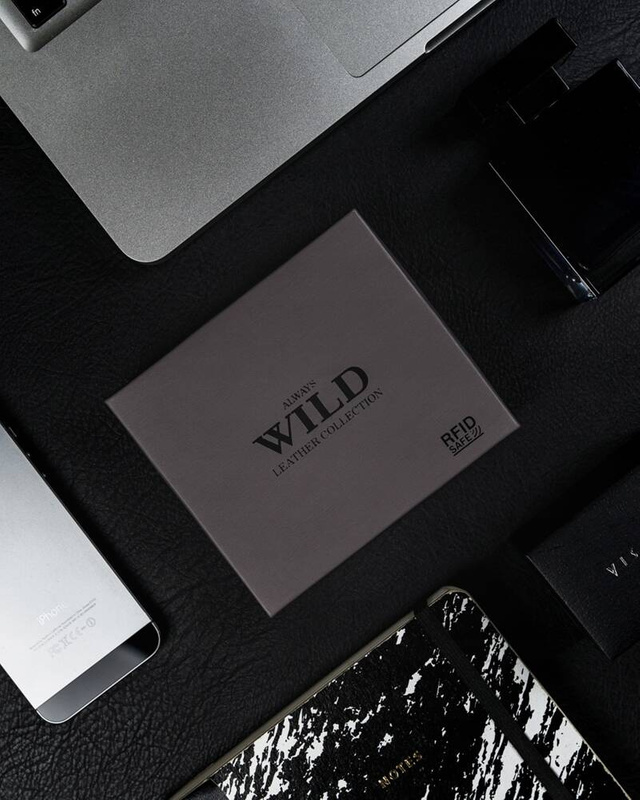 Skórzany męski portfel Wild N0035-CHM RFID