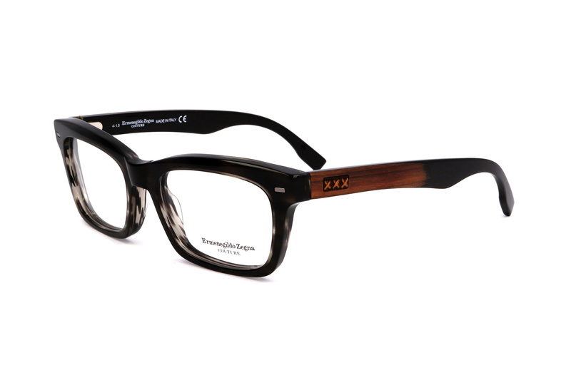 Okulary ERMENEGILDO ZEGNA ZC5006-20. Okulary, Kolor szary. Mężczyzna.