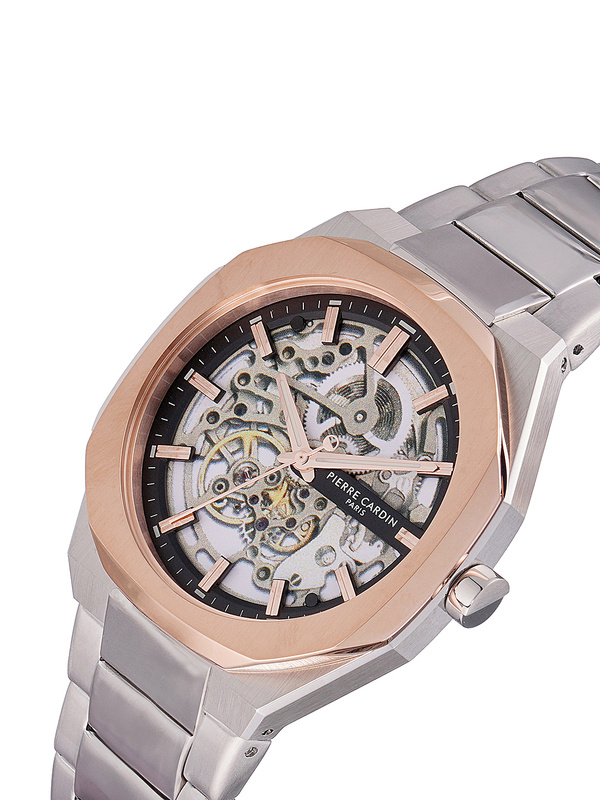 Zegarek PIERRE CARDIN CF.1002.MU. Automatyczny, Kolor szary. Mężczyzna.