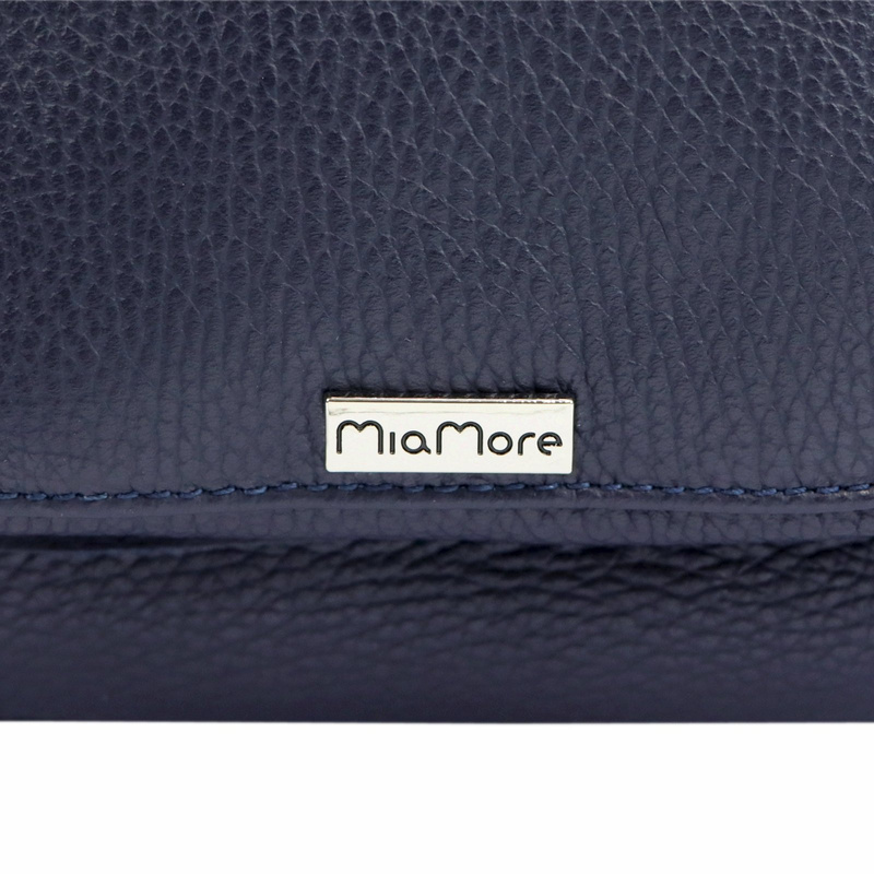 Pojemna skórzana damska listonoszka przez ramię z kieszeniami MiaMore