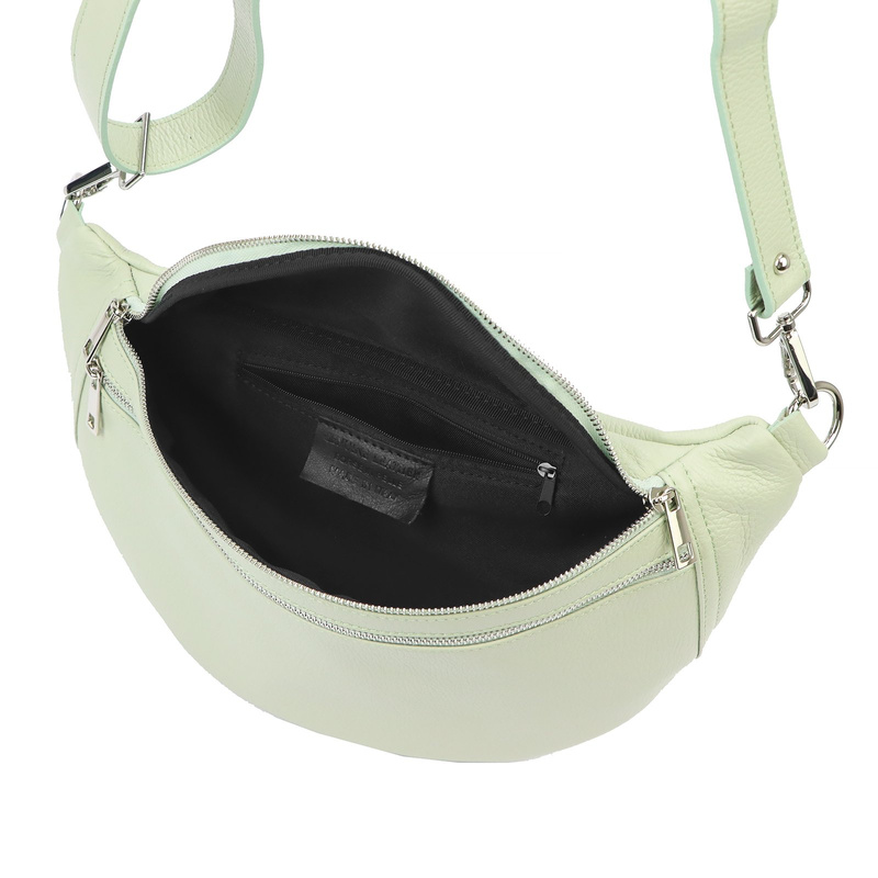 Praktyczna Skórzana damska saszetka nerka listonoszka przez ramię Luka