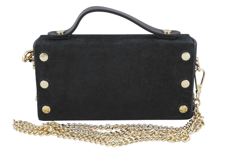 Zamszowa torebka Barberinis wizytowa - Czarna