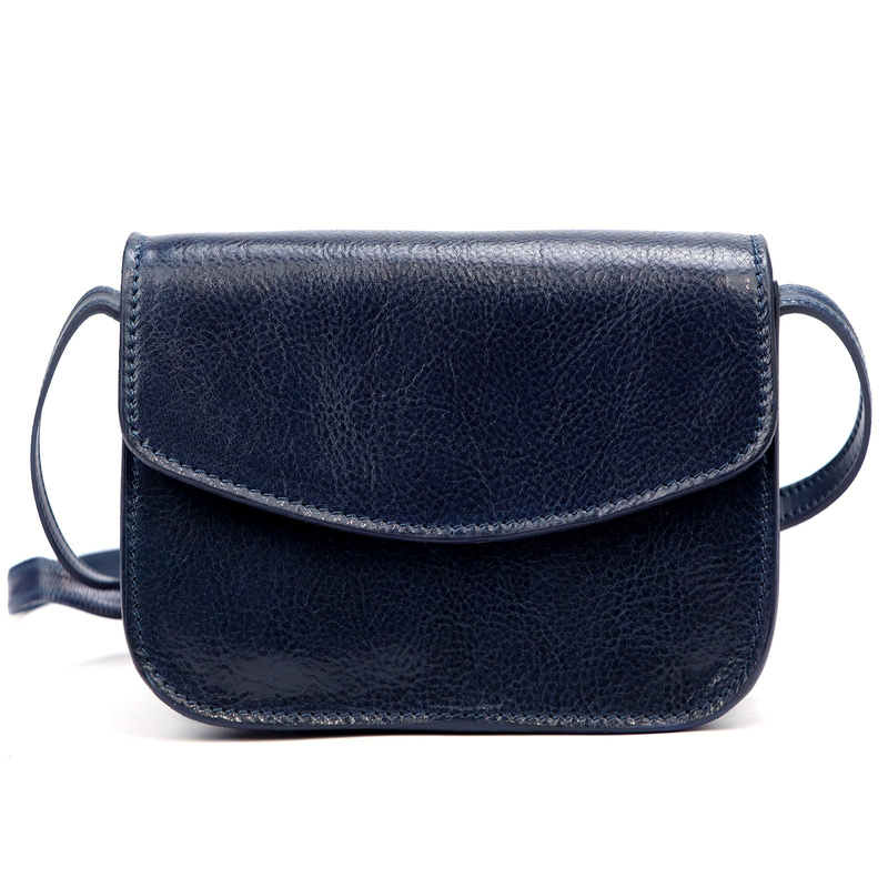 Florence Skórzana listonoszka na ramię 3 komory zamykana klapą elegancka