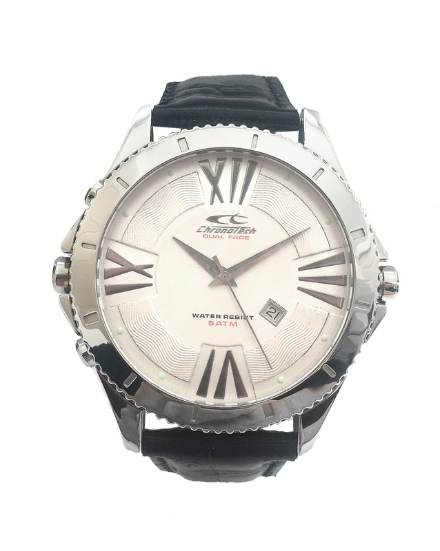 Zegarek CHRONOTECH CT7636M-01. Kwarcowy, Kolor czarny. Mężczyzna.