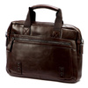BRICIOLE duża męska torba teczka skóra eko na dokumenty do pracy z paskiem