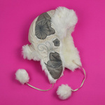 Uszanka Zimowe Kwiaty