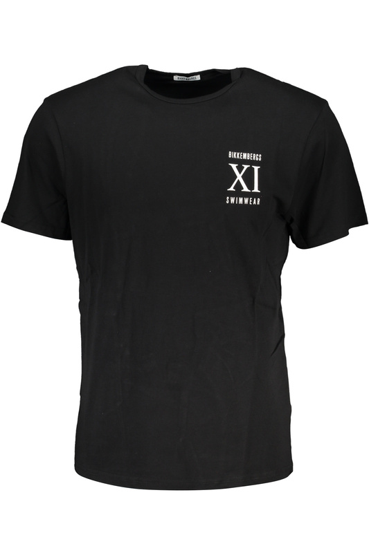 NIEBIESKI T-SHIRT MĘSKI Z KRÓTKIM RĘKAWEM BIKKEMBERGS