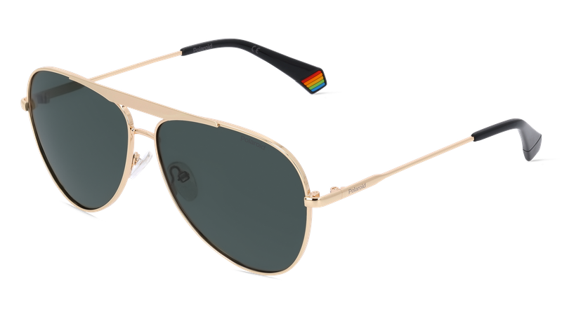 Okulary POLAROID PLD6200SXJ5GG. Okulary przeciwsłoneczne, Kolor złoty. Unisex.