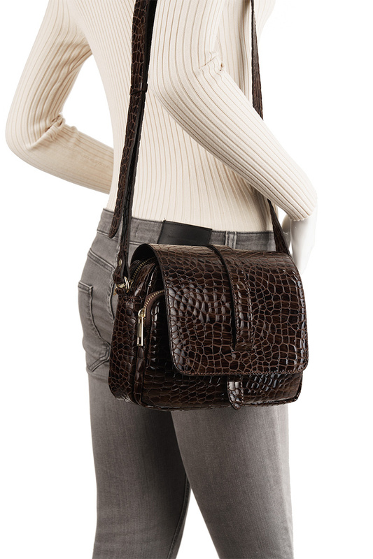 Skórzana Torebka damska Canaletto lakierowana skóra naturalna TD690s341