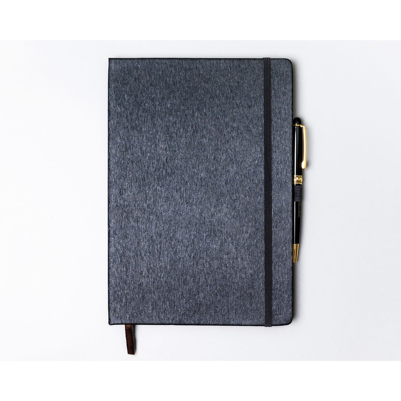 Notes w formacie B5 w szarym kolorze zadrukowany w linie - Peterson