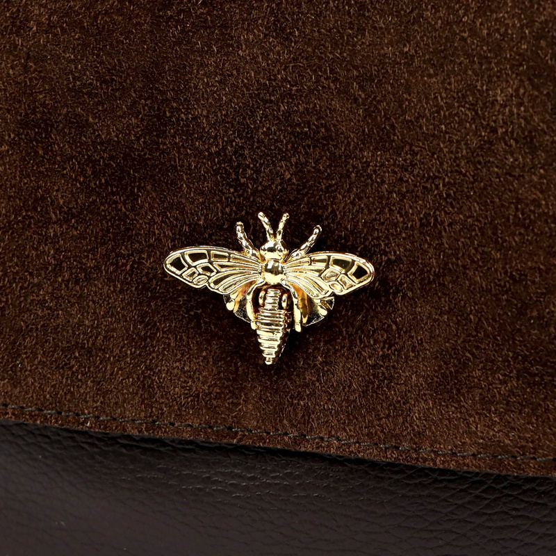 Stylowa Zamszowa zgrabna damska listonoszka torebka przez ramię od Luka