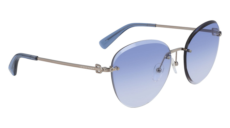Okulary LONGCHAMP LO128S-719. Okulary przeciwsłoneczne, Kolor niebieski złoty. Kobieta.