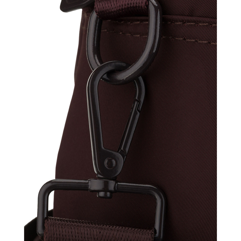 Czarna, miejska torebka damska z poliestru, jednokomorowa - Peterson