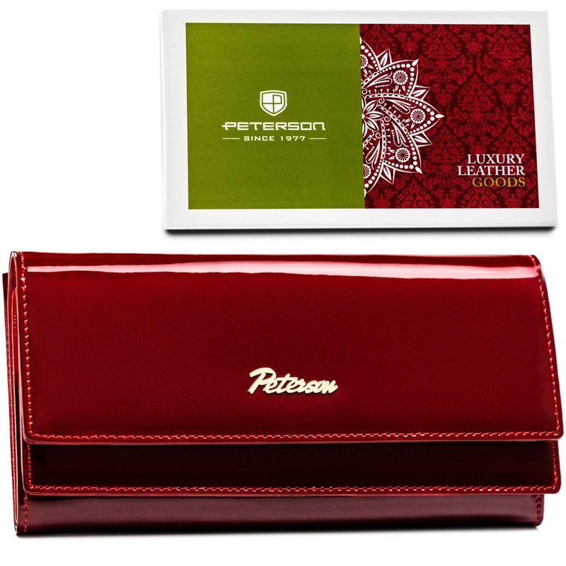 Skórzany damski portfel Peterson PTN BC-421028