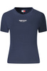 TOMMY HILFIGER DAMSKI T-SHIRT Z KRÓTKIM RĘKAWEM NIEBIESKI