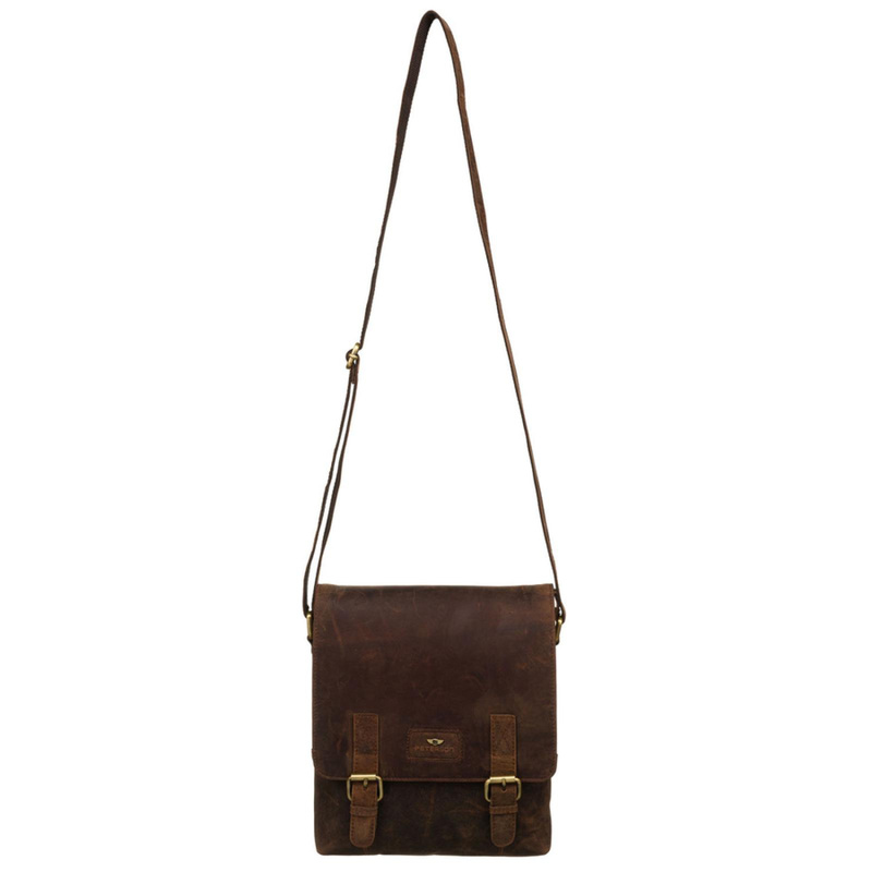 Saszetka męska z naturalnej skóry Peterson PTN 996-B-NSH