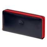 Duży zapinany Skórzany damski portfel podłużna portmonetka EL FORREST RFID