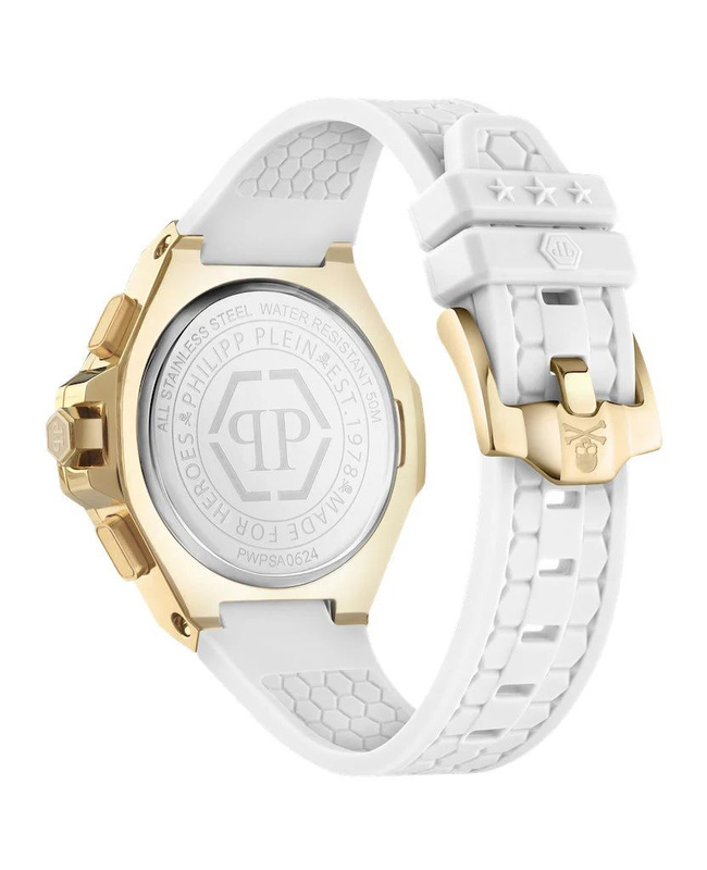 Zegarek PHILIPP PLEIN PWPSA0624. Kwarcowy, Kolor biały. Mężczyzna.