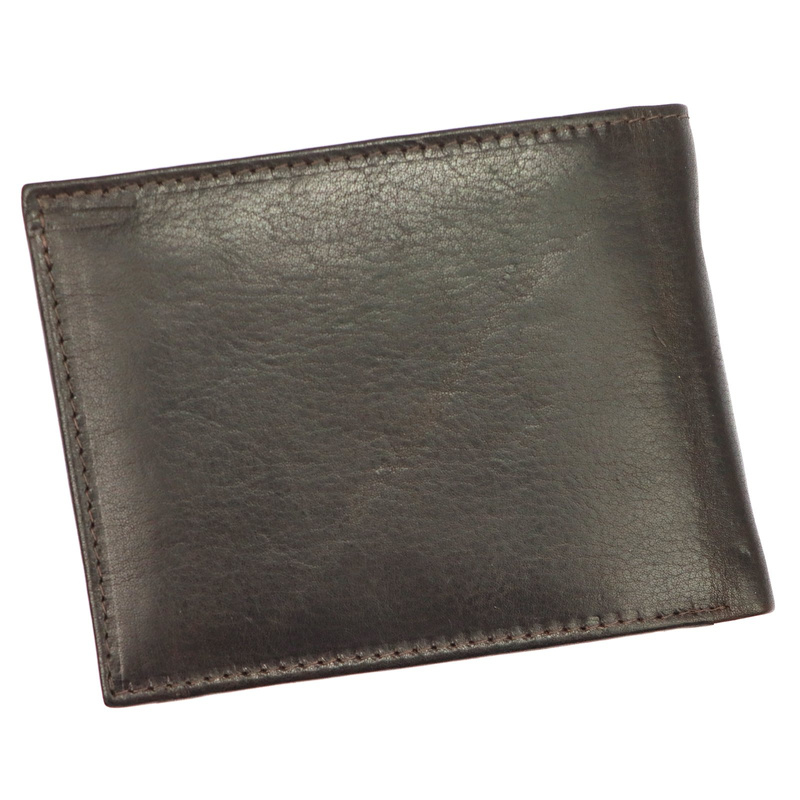 Nordee męski poziomy portfel skóra naturalna kompaktowy i pojemny