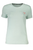 ZIELONY T-SHIRT DAMSKI Z KRÓTKIM RĘKAWEM GUESS JEANS