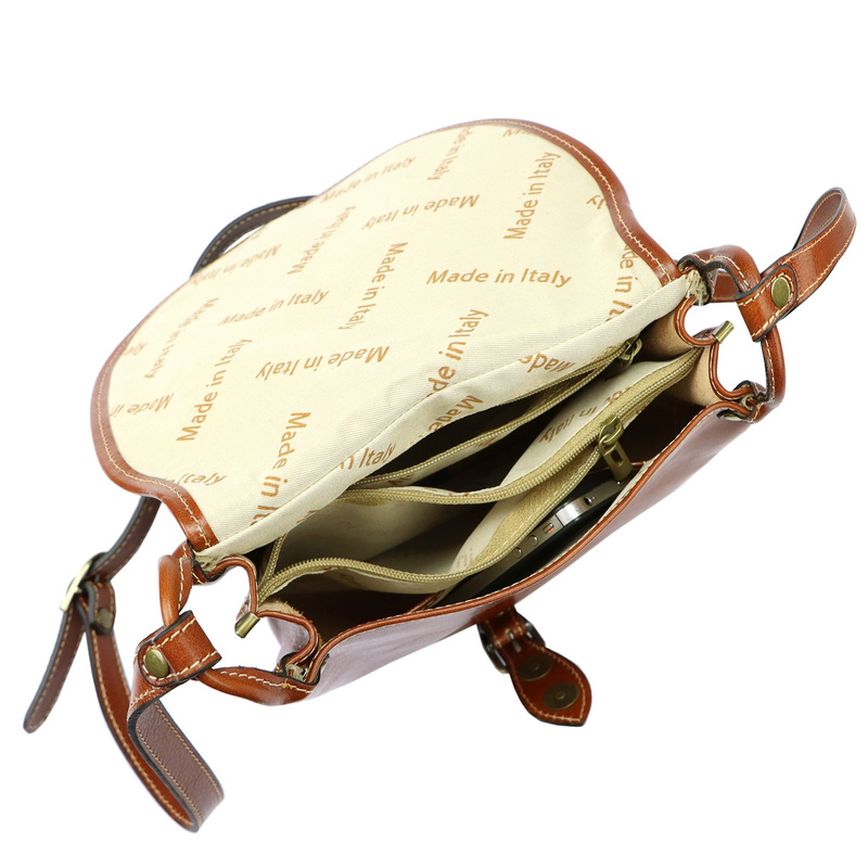 Florence damska listonoszka skóra naturalna torebka na ramię klapa magnes