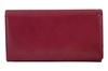 Klasyczny portfel skórzany damski - Czerwony