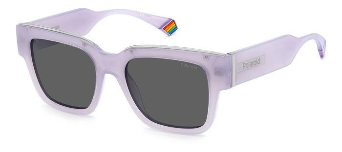 Okulary POLAROID PLD6198SX789F. Okulary przeciwsłoneczne, Kolor PURPLE. Unisex.