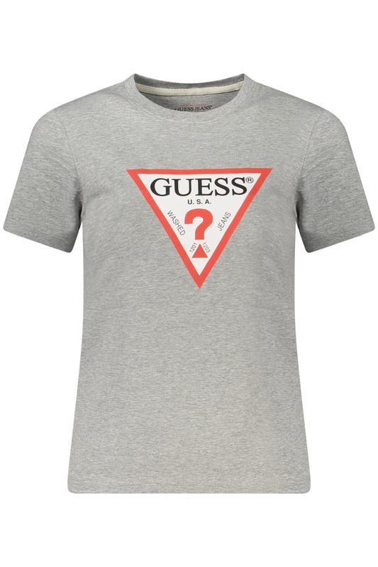 KOSZULKA Z KRÓTKIM RĘKAWEM GUESS JEANS DAMSKA SZARA