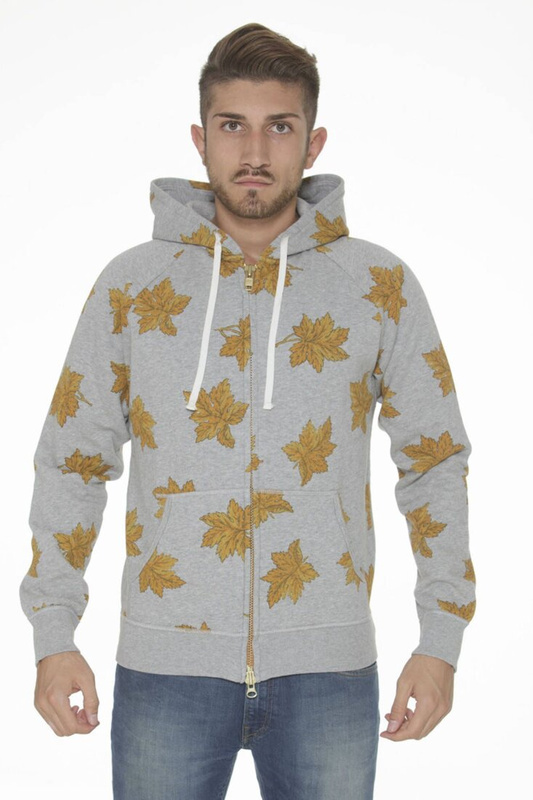 BLUZA GANT Z ZAMKIEM MĘSKA SZARA