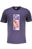 GIAN MARCO VENTURI T-SHIRT MĘSKI Z KRÓTKIM RĘKAWEM NIEBIESKI