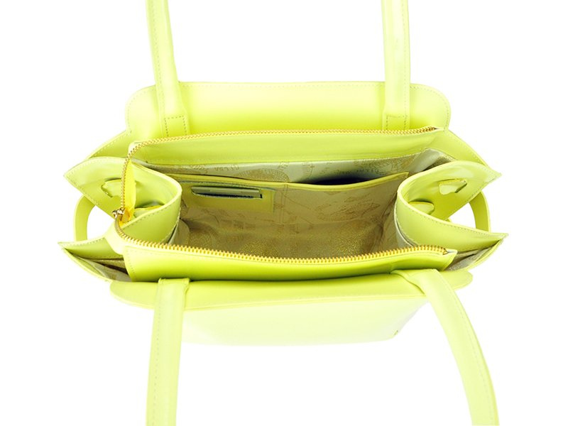 Gilda Tonelli damska torebka na ramię skóra naturalna kuferek do ręki