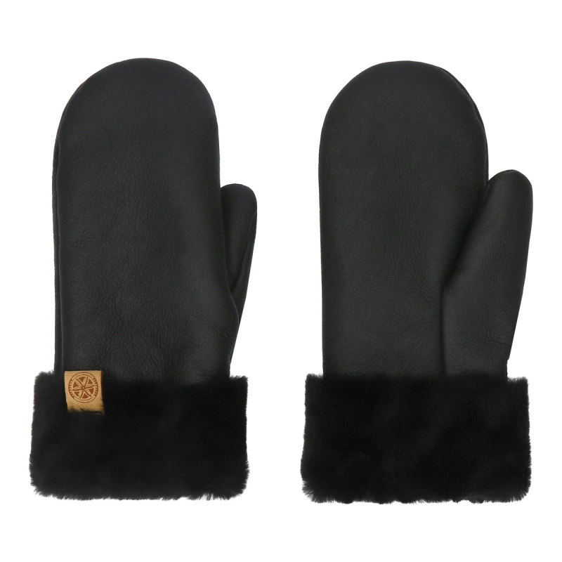 Ciepłe rękawiczki skórzane z jednym palcem owca