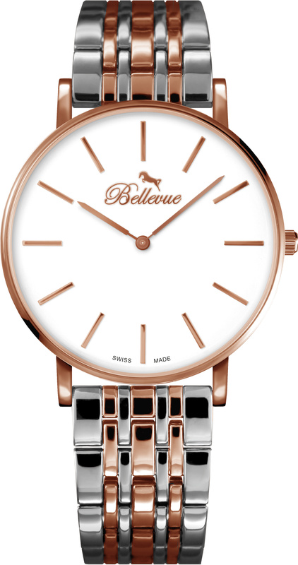 Zegarek BELLEVUE D34. Kwarcowy, Kolor biały. Kobieta.