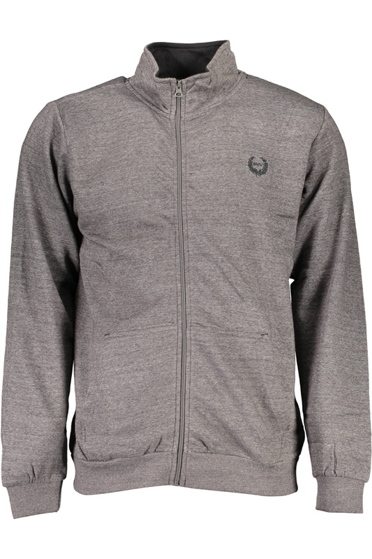 GIAN MARCO VENTURI M�SKA BLUZA Z ROZPINANYM NA ZAMEK SZARA