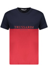 TRUSSARDI MĘSKA KOSZULKA Z KRÓTKIM RĘKAWEM CZERWONA