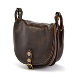 Mała Skórzana listonoszka damska w stylu retro 