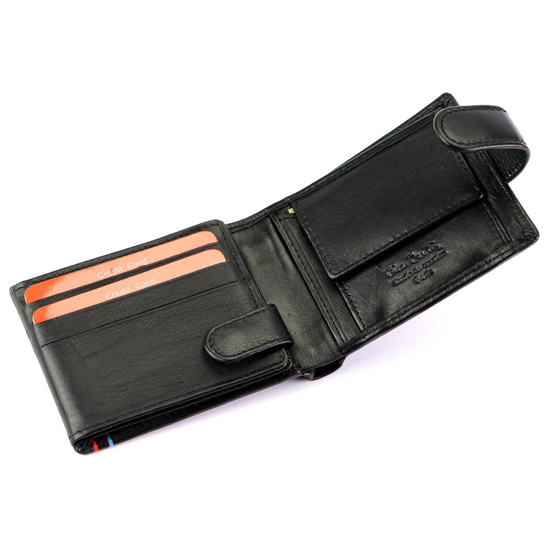 Pierre Cardin zestaw męski prezentowy skórzany portfel i pasek do spodni