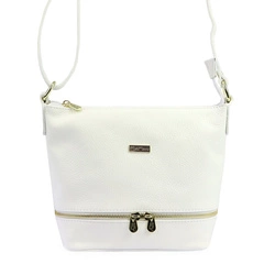 Miejska Skórzana pojemna damska listonoszka torebka na ramię MiaMore