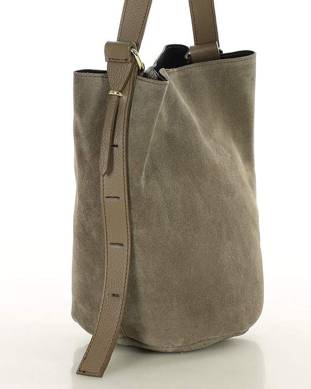 Torebka damska worek hobo bag skóra naturalna - MARCO MAZZINI czarna