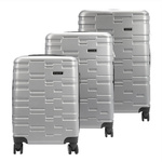 Gravitt zestaw 3 walizek podróżnych na kółkach materiał ABS zamek na kod