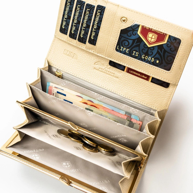 Skórzany damski portfel Peterson PTN PS401-MLF