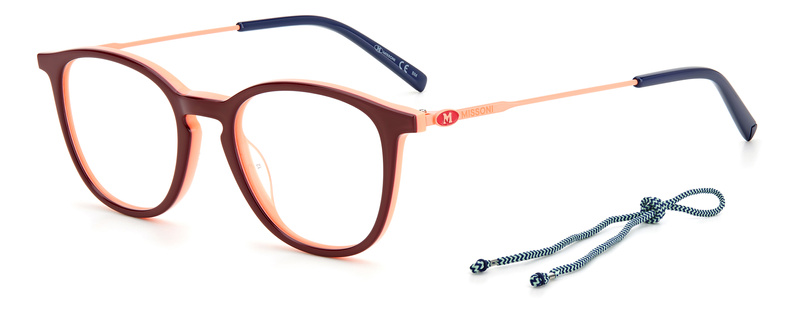 Okulary M MISSONI MMI00661RQE71. Okulary, Kolor czerwony. Kobieta.