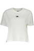 BIAŁY DAMSKI T-SHIRT Z KRÓTKIM RĘKAWEM TOMMY HILFIGER