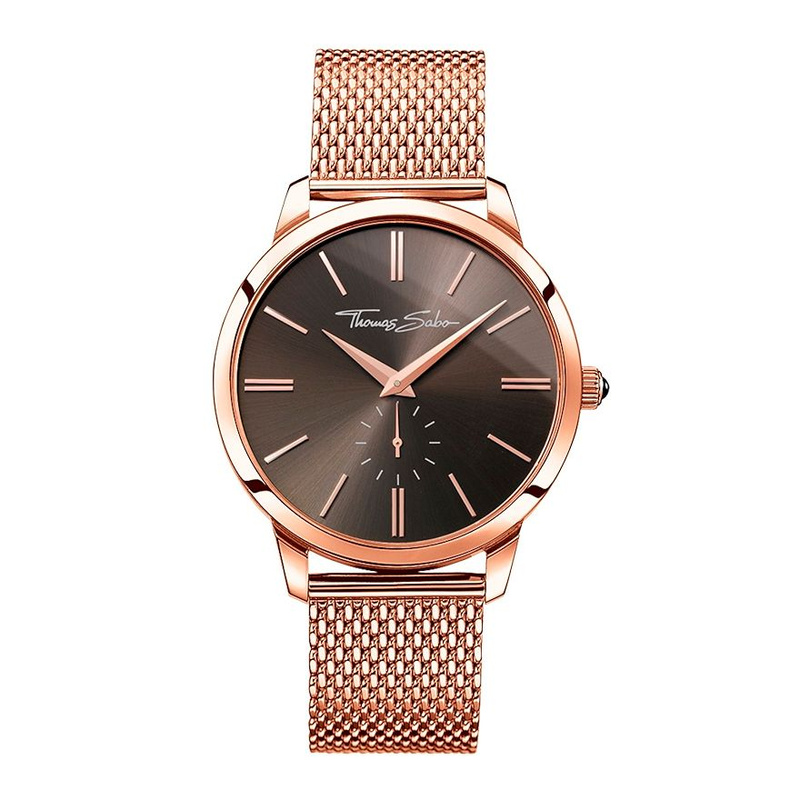 Zegarek THOMAS SABO WA01772652064. Kwarcowy, Kolor brązowy. Unisex.