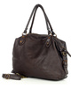 Torba biznesowa bowling retro bag skórzana - MARCO MAZZINI ciemny brąz caffe