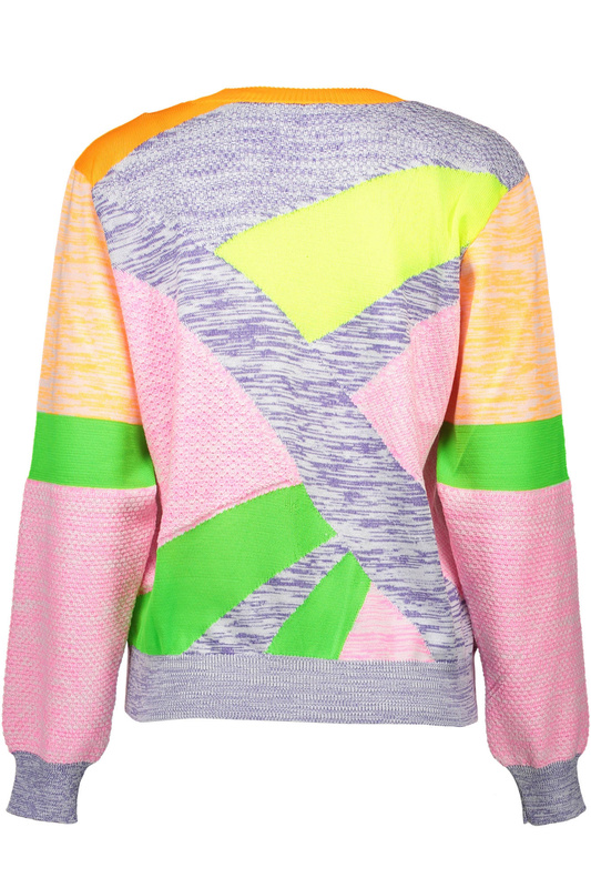 WIELOKOLOROWY SWETER LOVE MOSCHINO