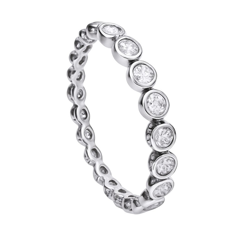 Biżuteria DIAMONFIRE 6118851082160. Pierścionek, Kolor szary. Kobieta.