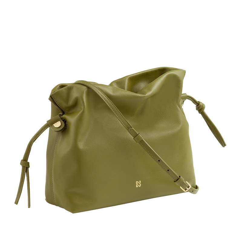 Zgrabna i stylowa Damska skórzana listonoszka torebka crossbody DUDU