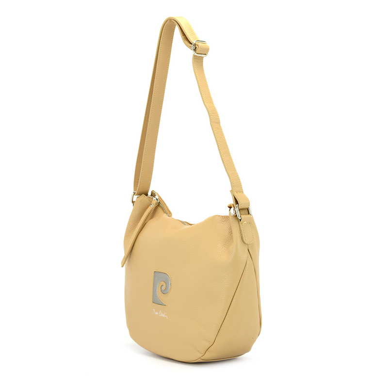 Pierre Cardin damska listonoszka na ramię skóra naturalna pojemna torebka