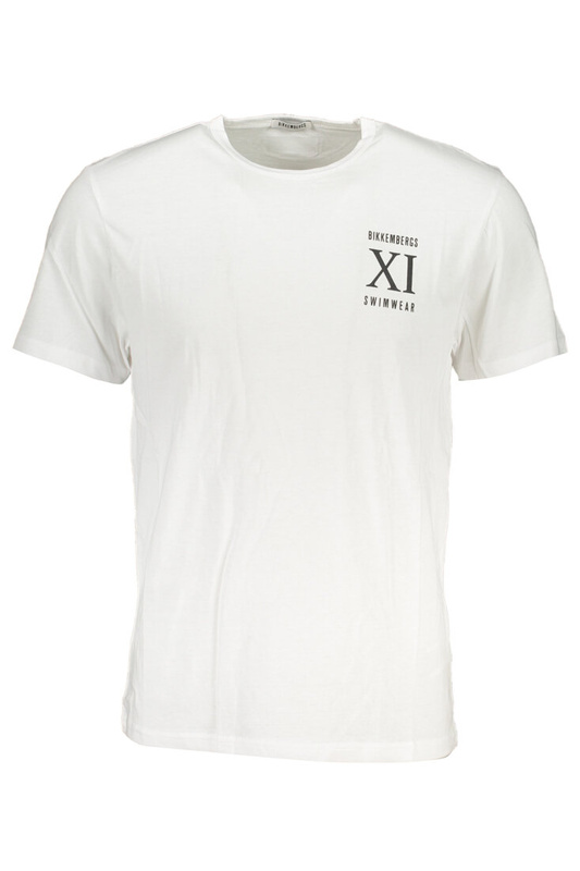 NIEBIESKI T-SHIRT MĘSKI Z KRÓTKIM RĘKAWEM BIKKEMBERGS